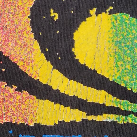 Vintage 90s OZZY Australia Surf Shirt M/L 21x27 Faded Black - Picture 11 of 12